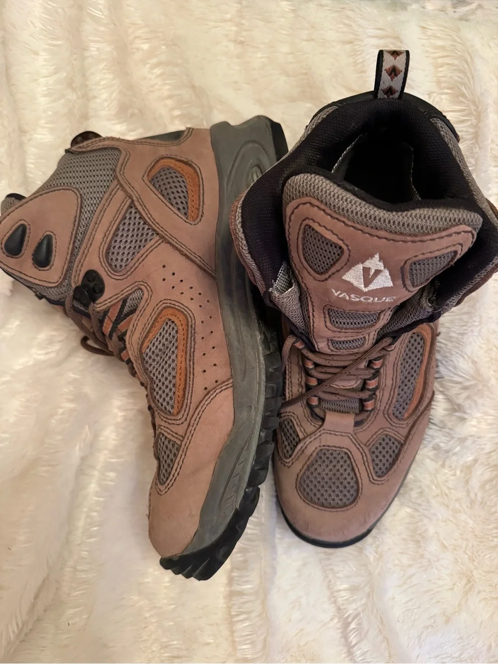 Vasque Brown and Gray Men's Hiking Ankle Boots